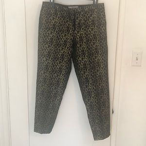 ASOS Gold and Black Printed Trousers